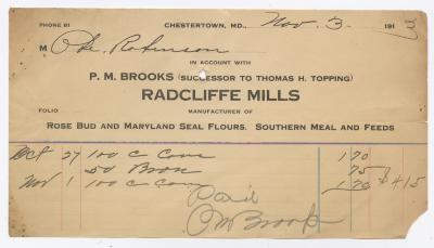 Radcliffe Mills bill, 1913 November 3
