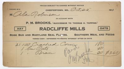 Radcliffe Mills bill, 1915 October 25