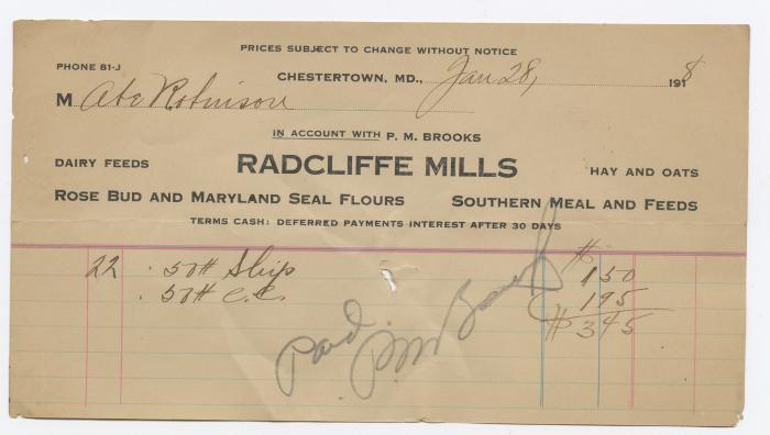 Radcliffe Mills bill, 1918 January 28