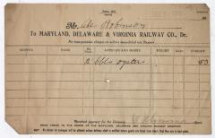 Abraham Robinson shipping bill, 1916 December 2