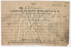 Abraham Robinson shipping bill, 1917 May 31