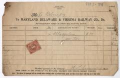 Abraham Robinson shipping bill, 1916 February 5