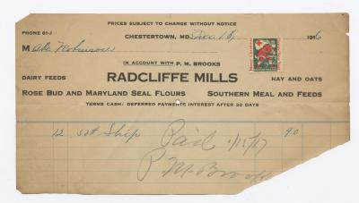 Radcliffe Mills bill, 1916 December 18