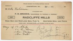 Radcliffe Mills bill, 1915 May 17