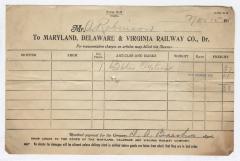 Abraham Robinson shipping bill, 1917 November 15