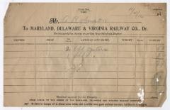 Abraham Robinson shipping bill, 1916 November 4