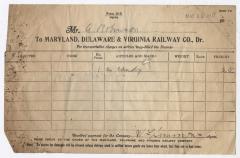 Abraham Robinson shipping bill, 1917 May 22