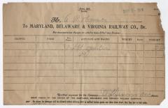 Abraham Robinson shipping bill, 1916 December 7