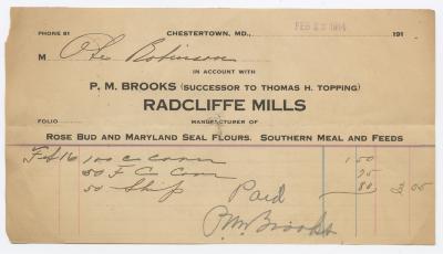 Radcliffe Mills bill, 1914 February 23