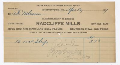 Radcliffe Mills bill, 1917 April 16