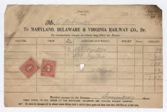 Abraham Robinson shipping bill, 1916 January 13