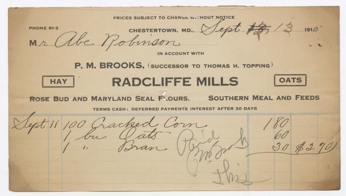 Radcliffe Mills bill, 1915 September 13