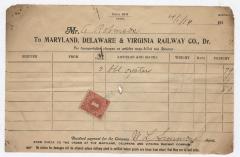 Abraham Robinson shipping bill, 1916 April 1