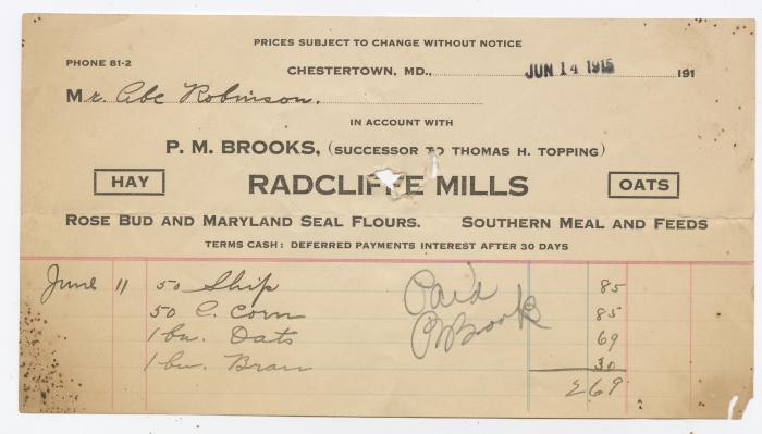 Radcliffe Mills bill, 1915 June 14