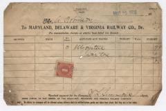 Abraham Robinson shipping bill, 1916 March 25