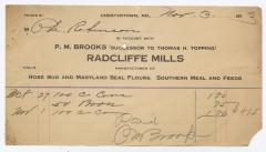 Radcliffe Mills bill, 1913 November 3