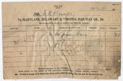 Abraham Robinson shipping bill, 1917 May 31