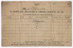 Abraham Robinson shipping bill, 1916 November 21