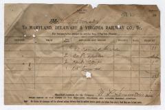 Abraham Robinson shipping bill, 1916 July 15