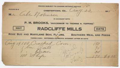 Radcliffe Mills bill, 1915 August 23
