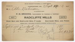 Radcliffe Mills bill, 1915 September 13
