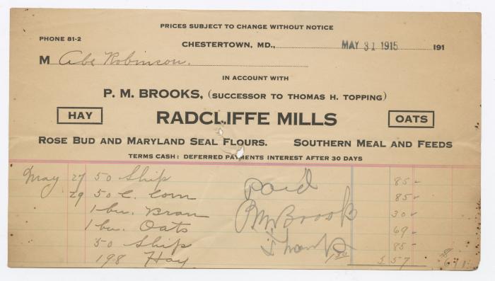 Radcliffe Mills bill, 1915 May 31