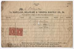 Abraham Robinson shipping bill, 1916 March 30