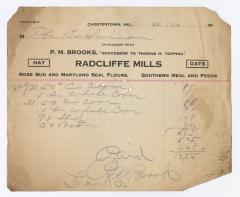 Radcliffe Mills bill, 1914 August 3