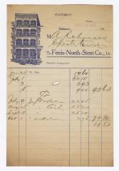 Ferris-Noeth-Stern Baking Company bill, 1914 October 10