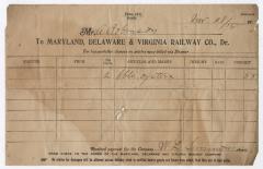 Abraham Robinson shipping bill, 1916 November 28