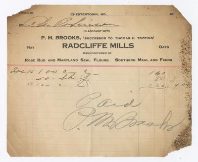 Radcliffe Mills bill, 1913 December 22