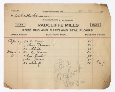 Radcliffe Mills bill, 1915 May 3
