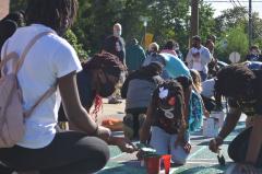 Painting the Black Lives Matter street mural