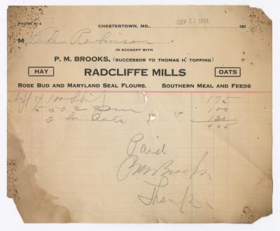 Radcliffe Mills bill, 1914 September 21