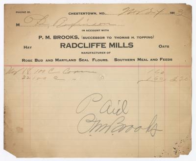 Radcliffe Mills bill, 1913 December 24