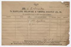 Abraham Robinson shipping bill, 1916 November 23