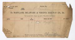 Abraham Robinson shipping bill, 1913 April 9