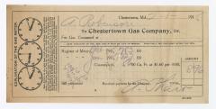 Chestertown Gas Company bill, 1915 February 1