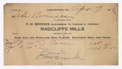 Radcliffe Mills bill, 1913 April 7