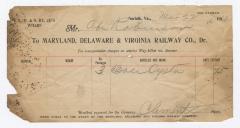 Abraham Robinson shipping bill, 1913 March 22