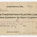 Chestertown Light and Power Company bill, 1915 August 1