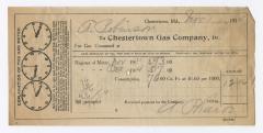 Chestertown Gas Company bill, 1914 November 1