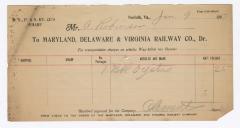 Abraham Robinson shipping bill, 1913 January 9