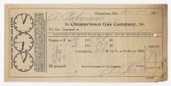 Chestertown Gas Company bill, 1915 April 1