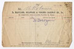 Abraham Robinson shipping bill, 1914 September 19