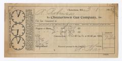 Chestertown Gas Company bill, 1915 March 1