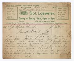 Sol Loewner Tobacco bill, 1914 November 28