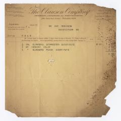 Clauson Company receipt, 1914 August 26