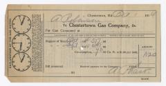 Chestertown Gas Company bill, 1914 October 1