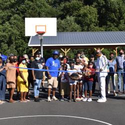 Ribbon cutting at Louisa D'A Carpenter Park